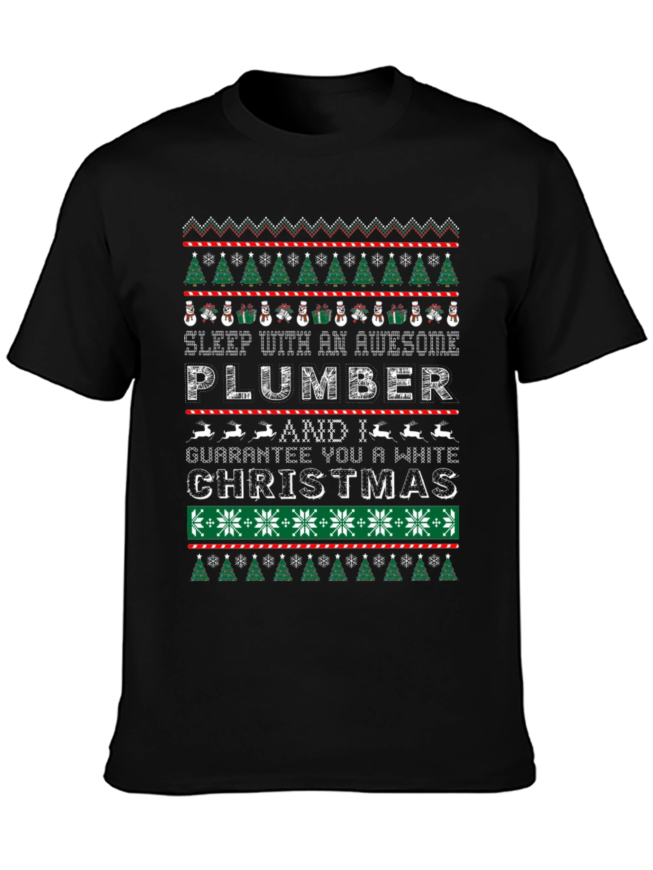 Awesome Plumber Ugly Christmas Sweater T-Shirt