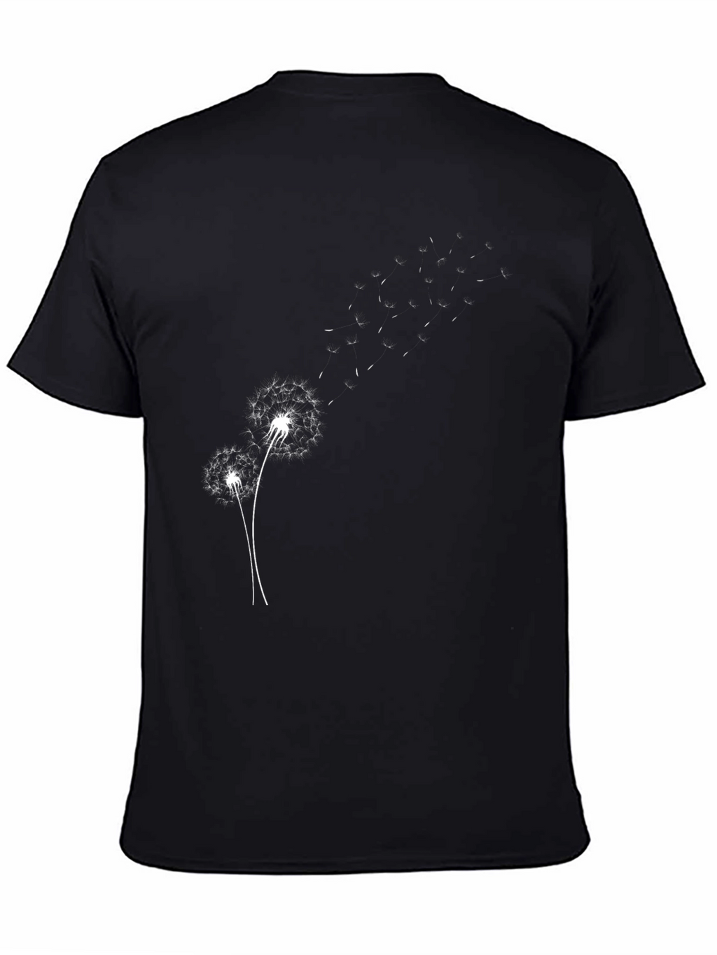 Dandelion Graphic Black T-Shirt - Stylish & Unique