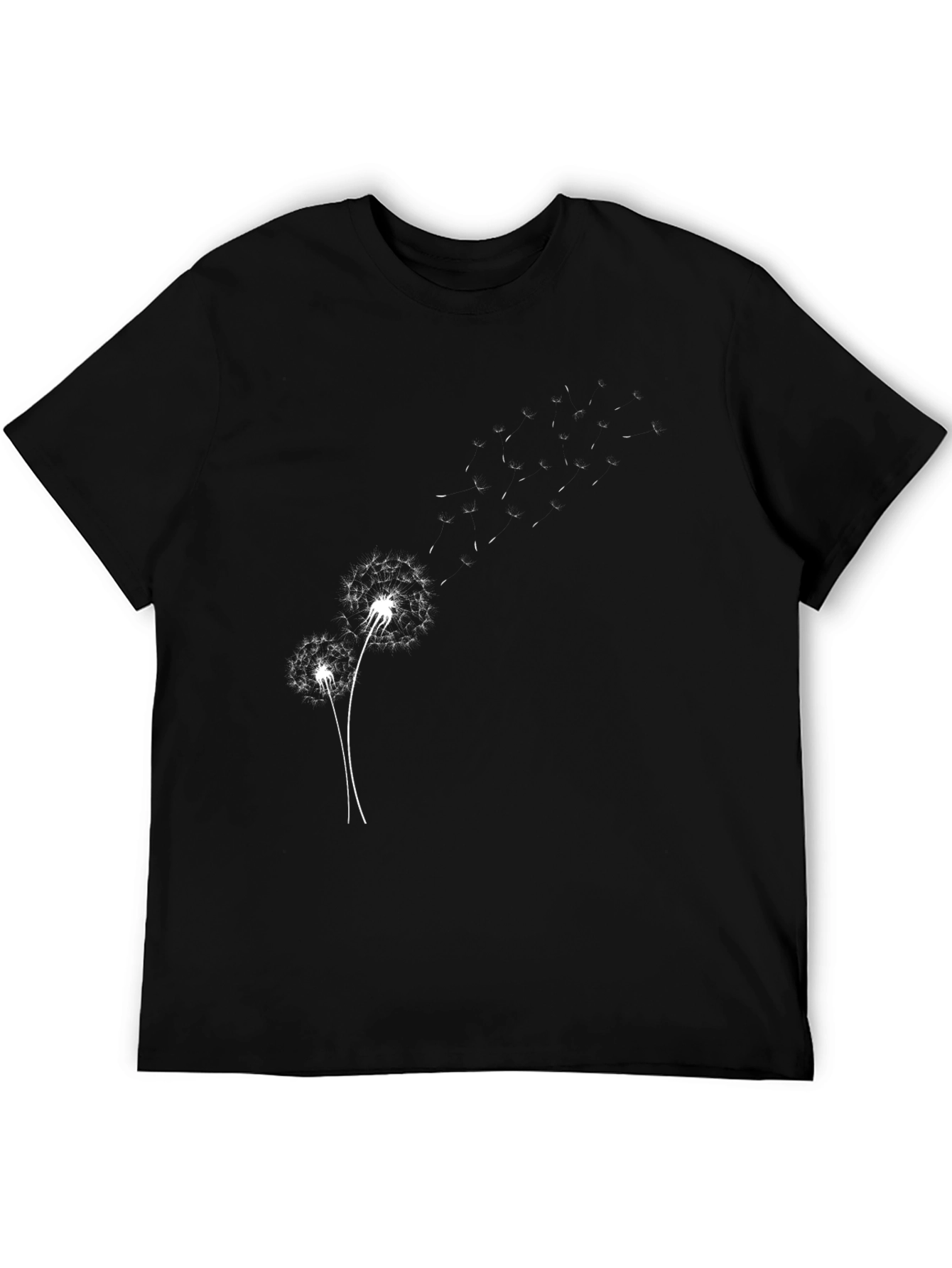 Dandelion Graphic Black T-Shirt - Stylish & Unique