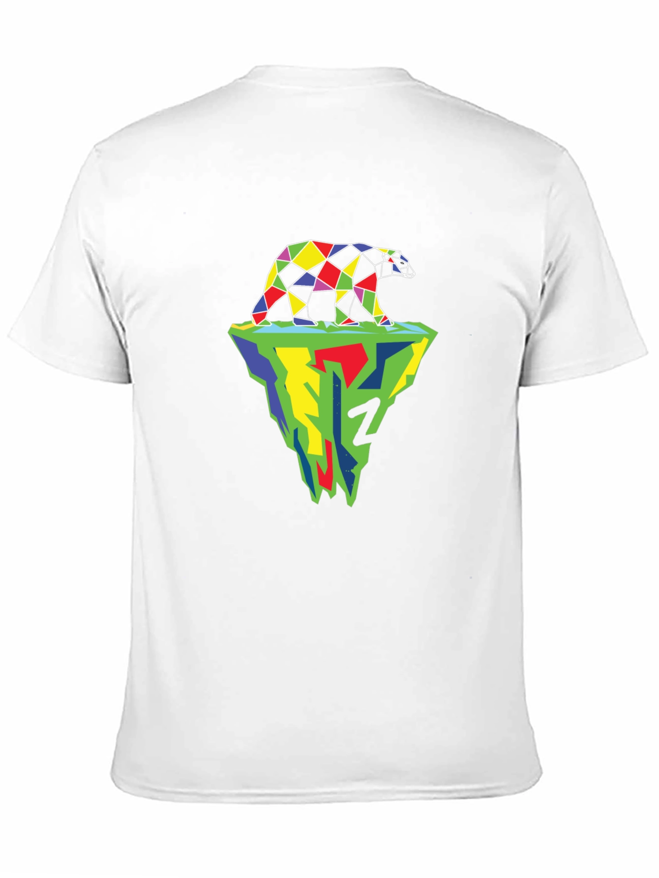 Geometric Polar Bear Iceberg Graphic Tee