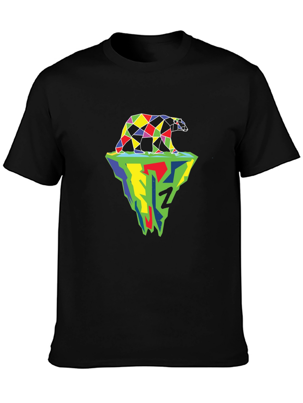 Geometric Polar Bear Iceberg Graphic Tee