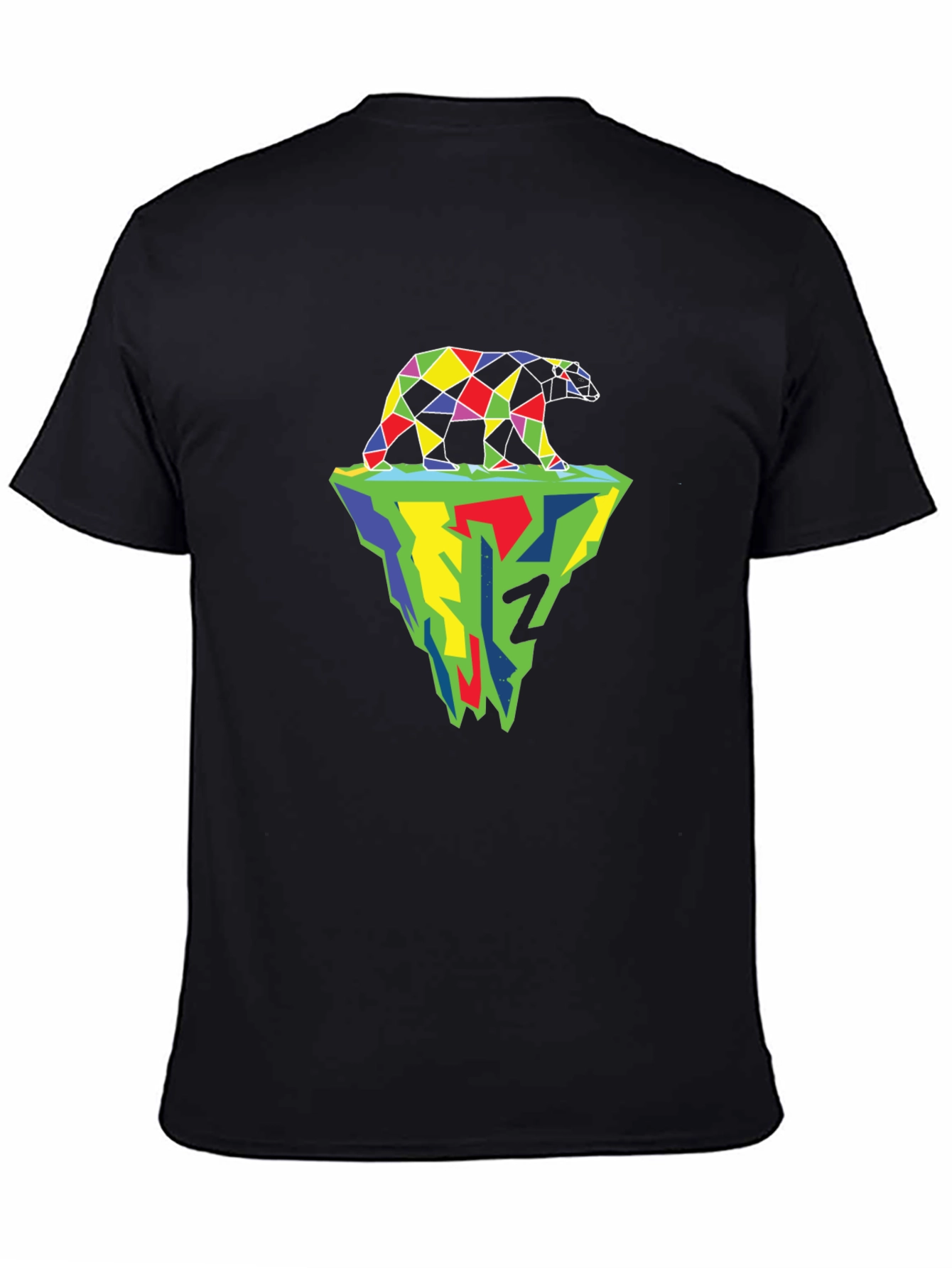 Geometric Polar Bear Iceberg Graphic Tee