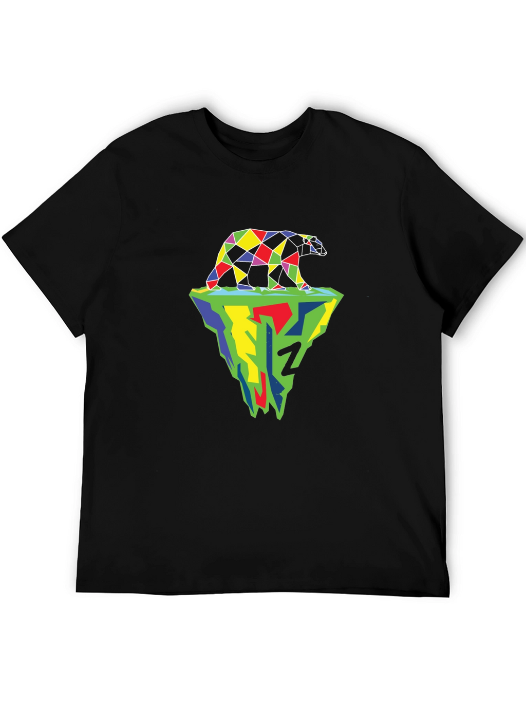 Geometric Polar Bear Iceberg Graphic Tee