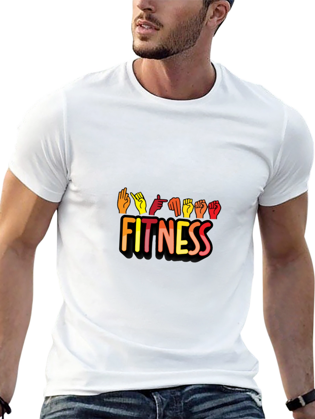 Fitness Sign Language Graphic Tee