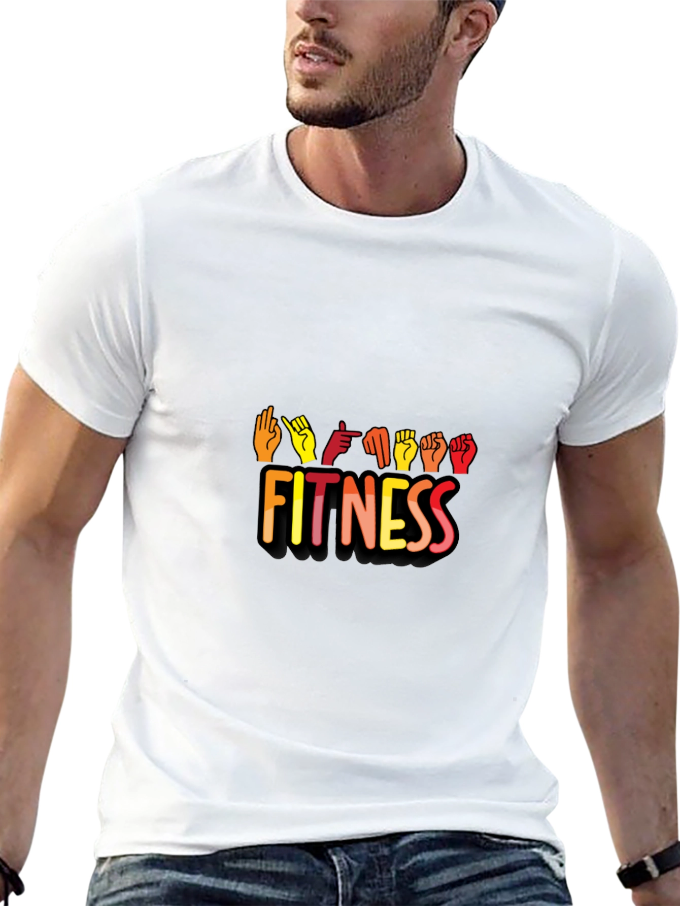 Fitness Sign Language Graphic Tee