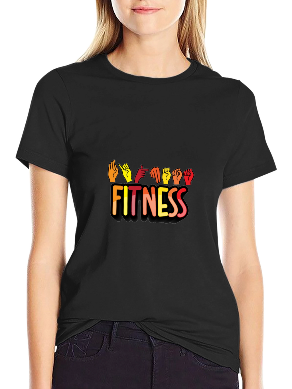 Fitness Sign Language Graphic Tee