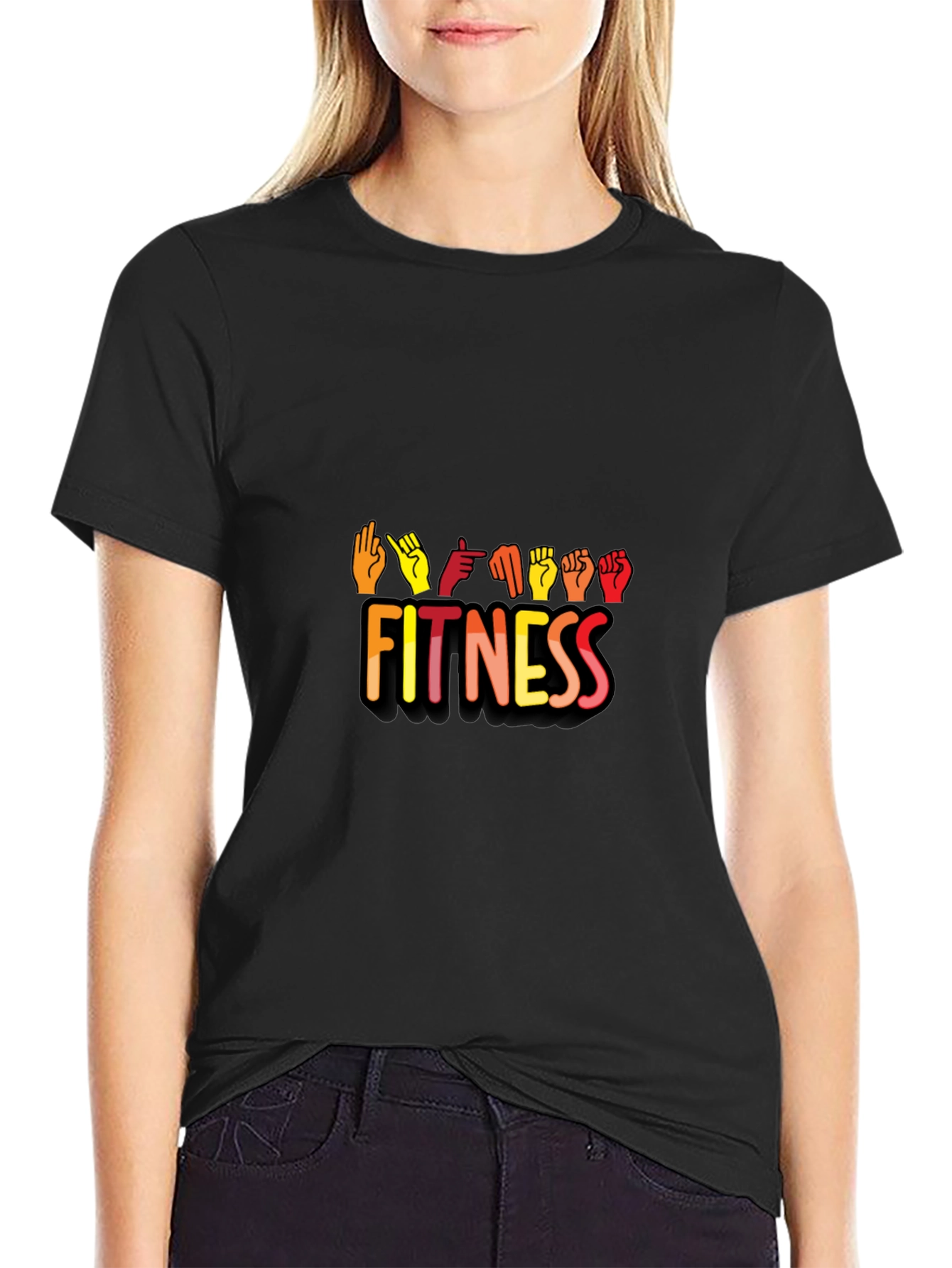 Fitness Sign Language Graphic Tee