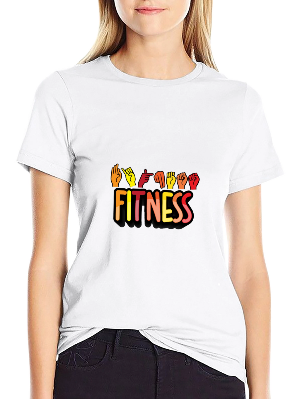 Fitness Sign Language Graphic Tee