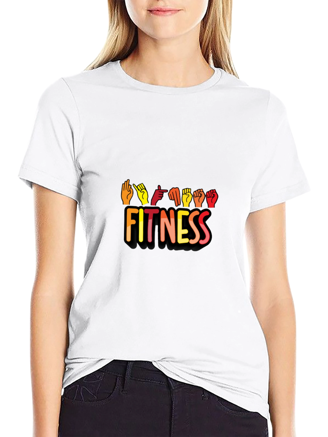 Fitness Sign Language Graphic Tee
