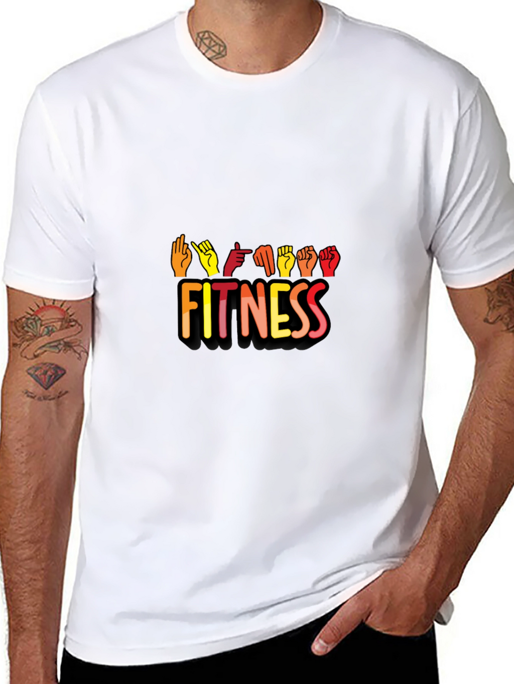 Fitness Sign Language Graphic Tee