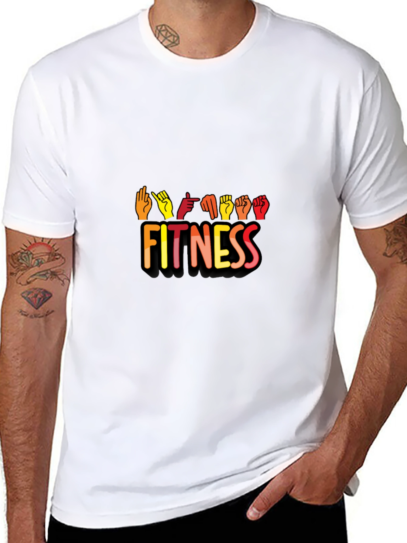 Fitness Sign Language Graphic Tee