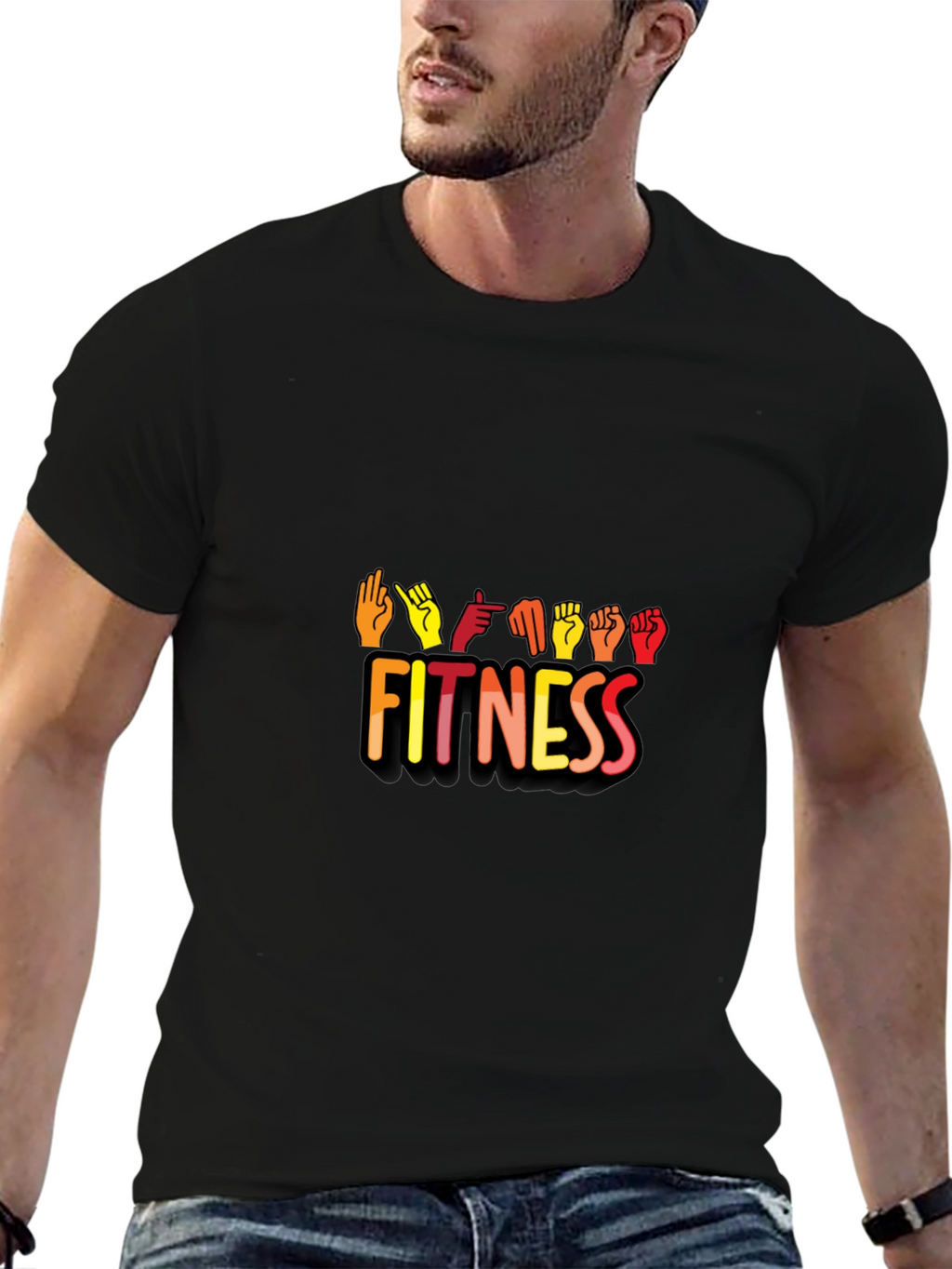 Fitness Sign Language Graphic Tee