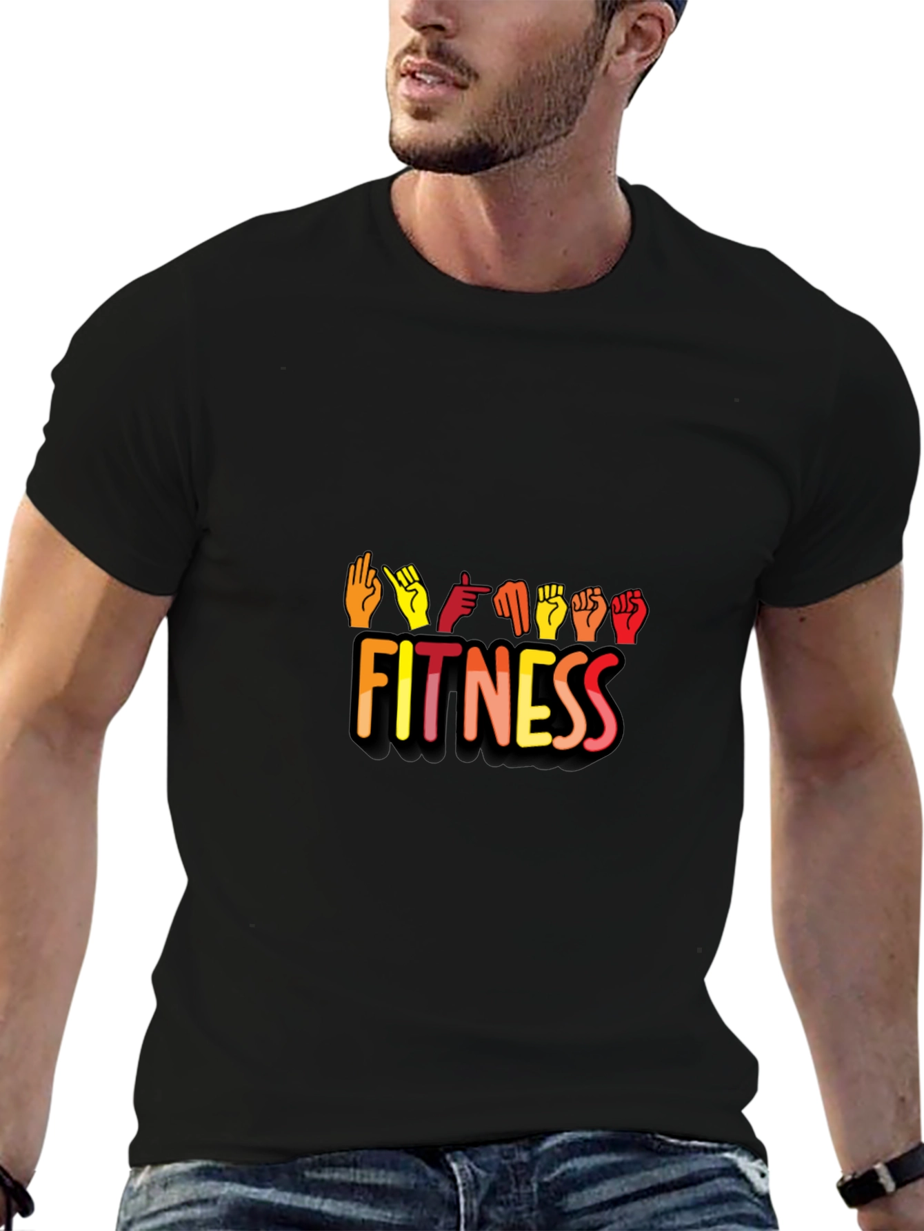 Fitness Sign Language Graphic Tee