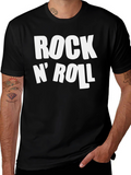 Rock N Roll Graphic Print T-Shirt
