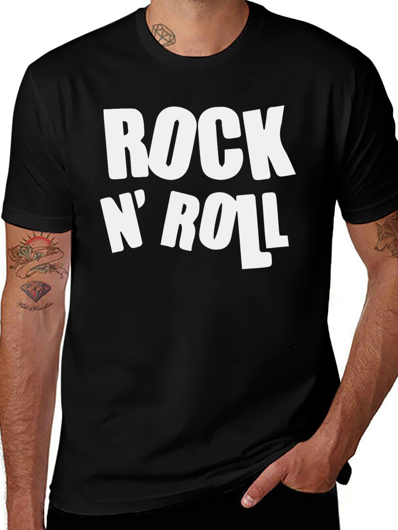 Rock N Roll Graphic Print T-Shirt