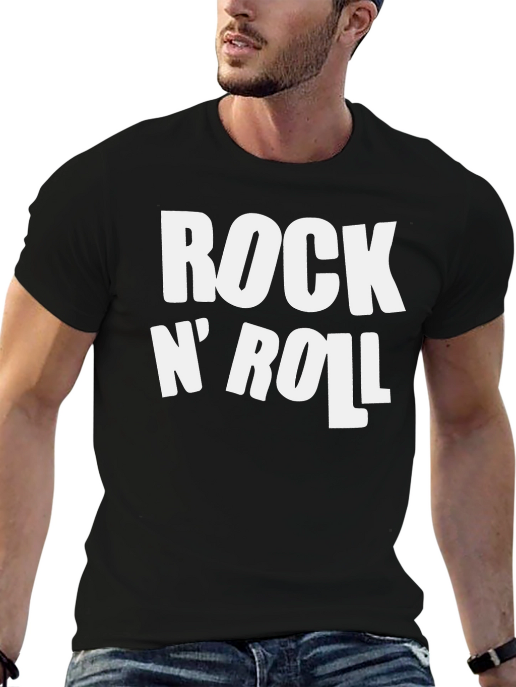 Rock N Roll Graphic Print T-Shirt