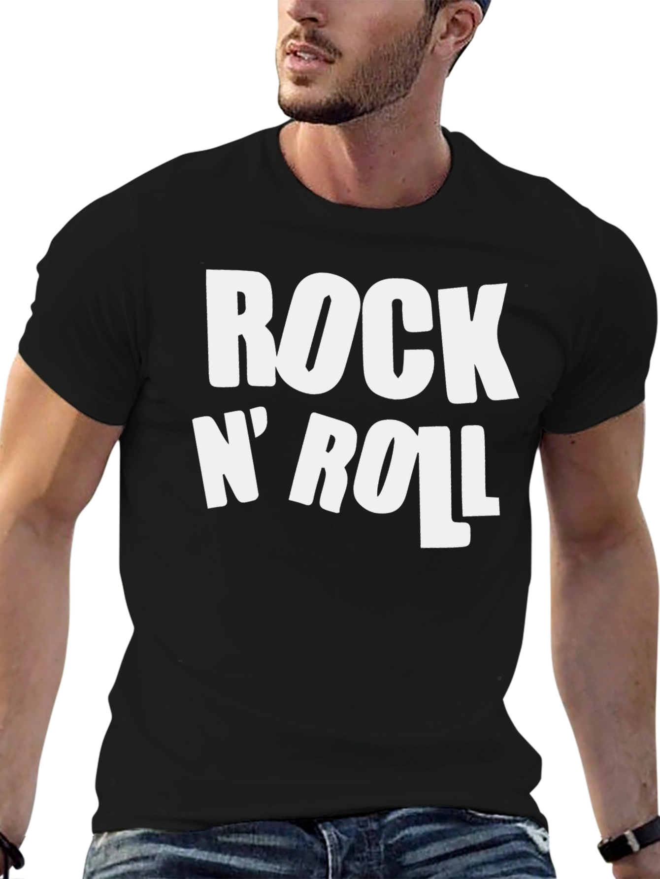 Rock N Roll Graphic Print T-Shirt