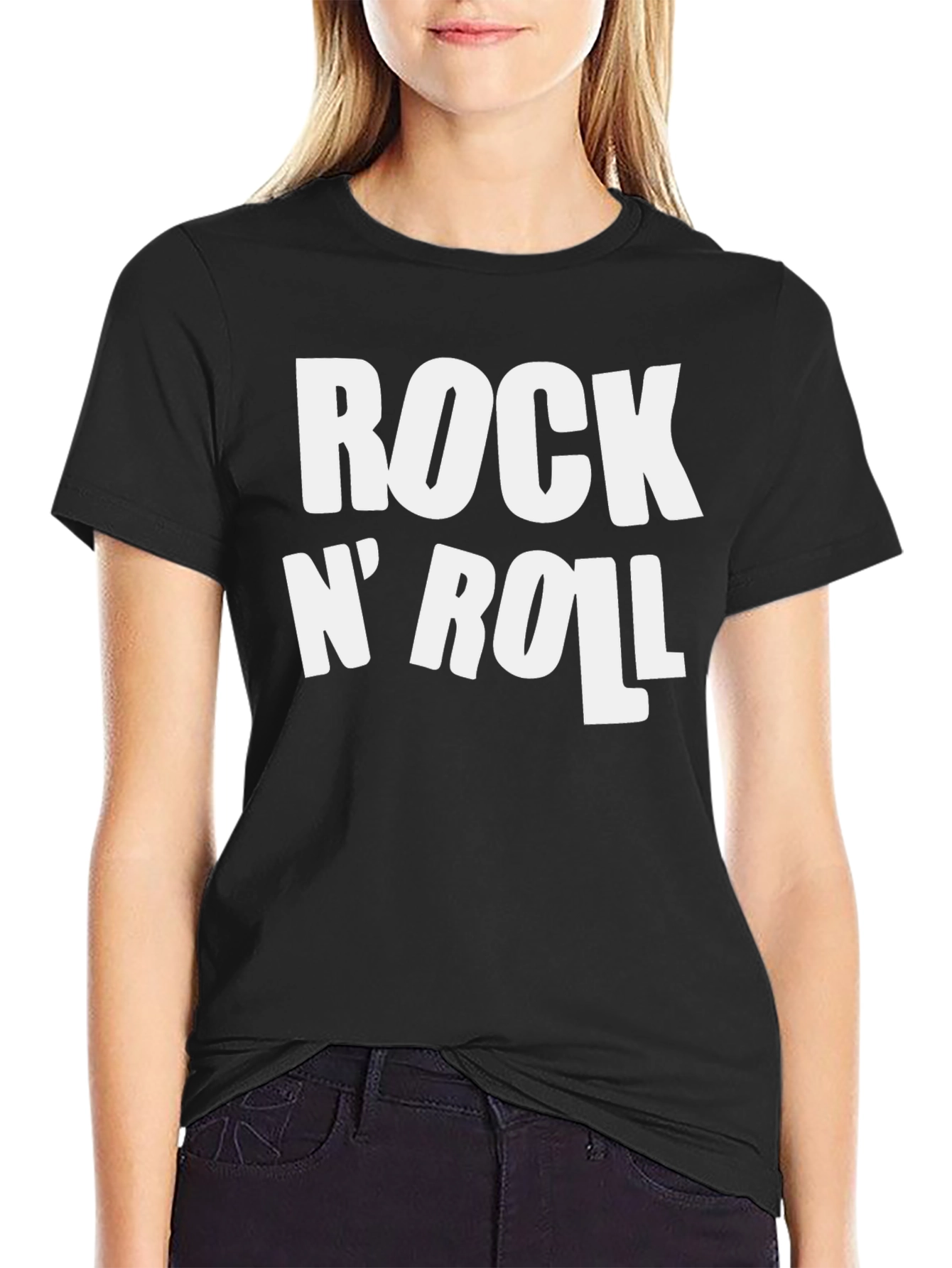 Rock N Roll Graphic Print T-Shirt