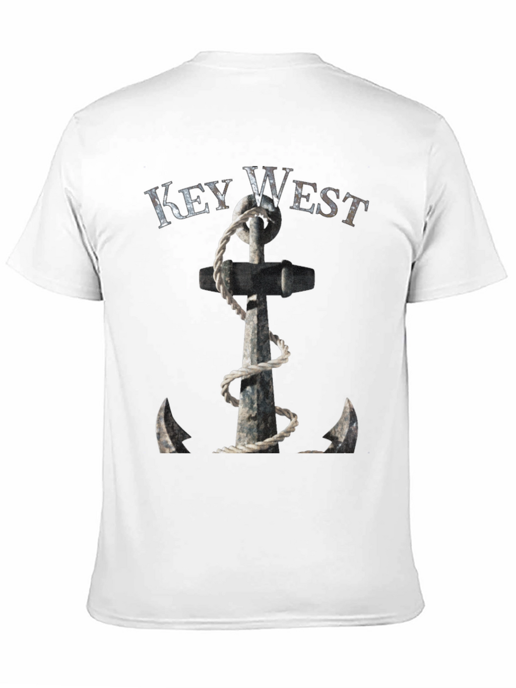 Key West Anchor Graphic Tee - Black Cotton