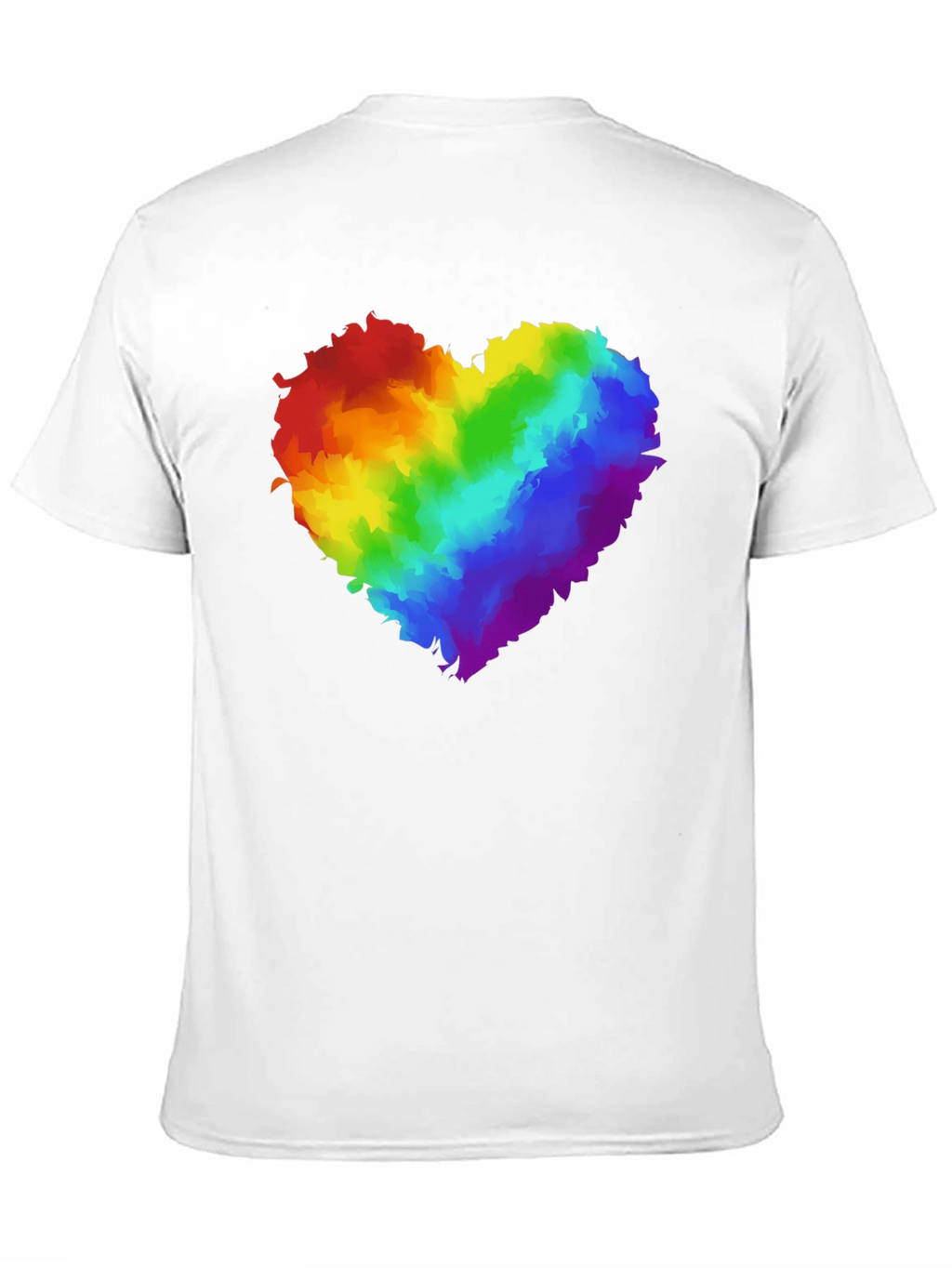 Rainbow Heart Graphic Black T-Shirt Pride