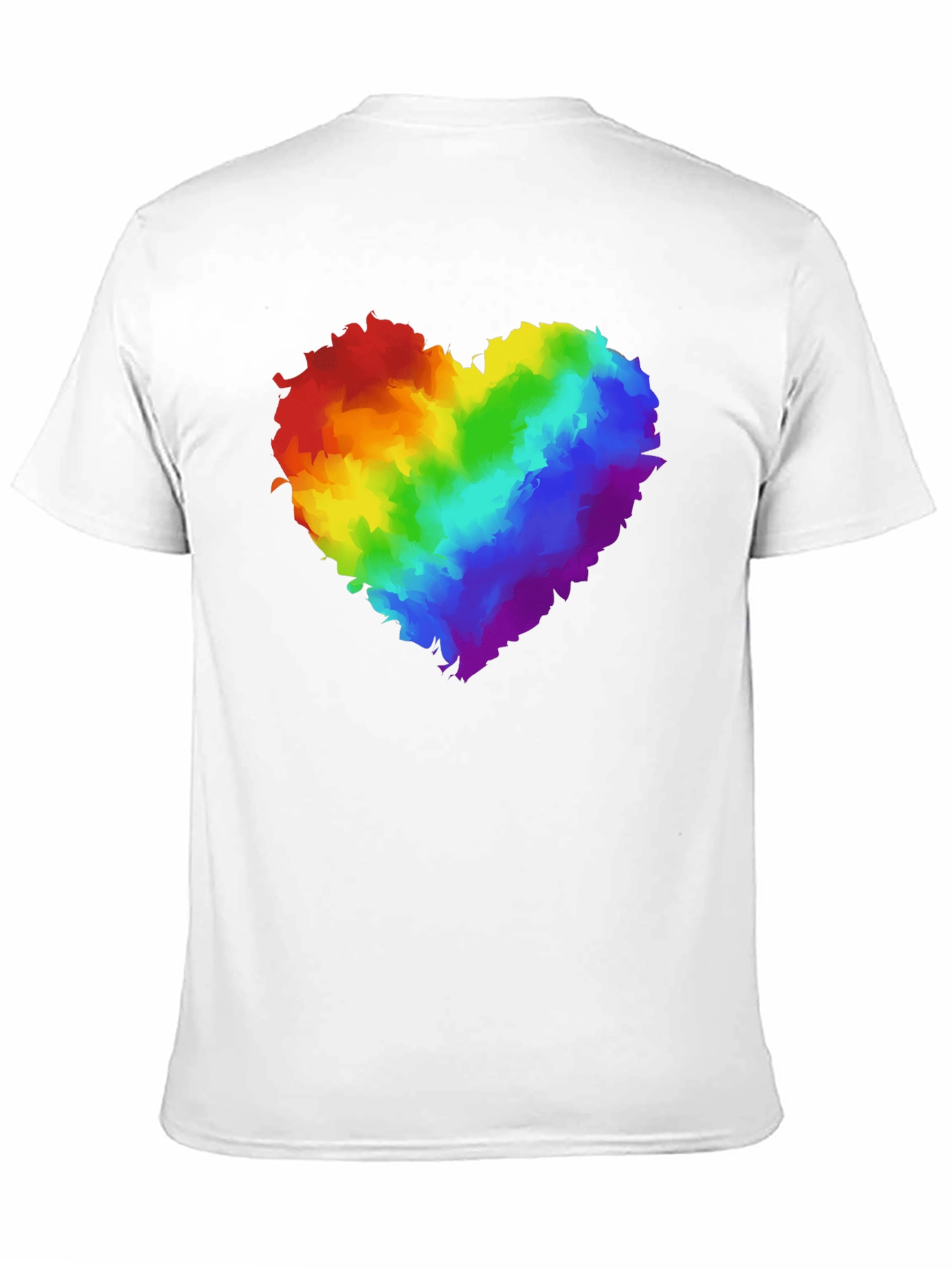 Rainbow Heart Graphic Black T-Shirt Pride