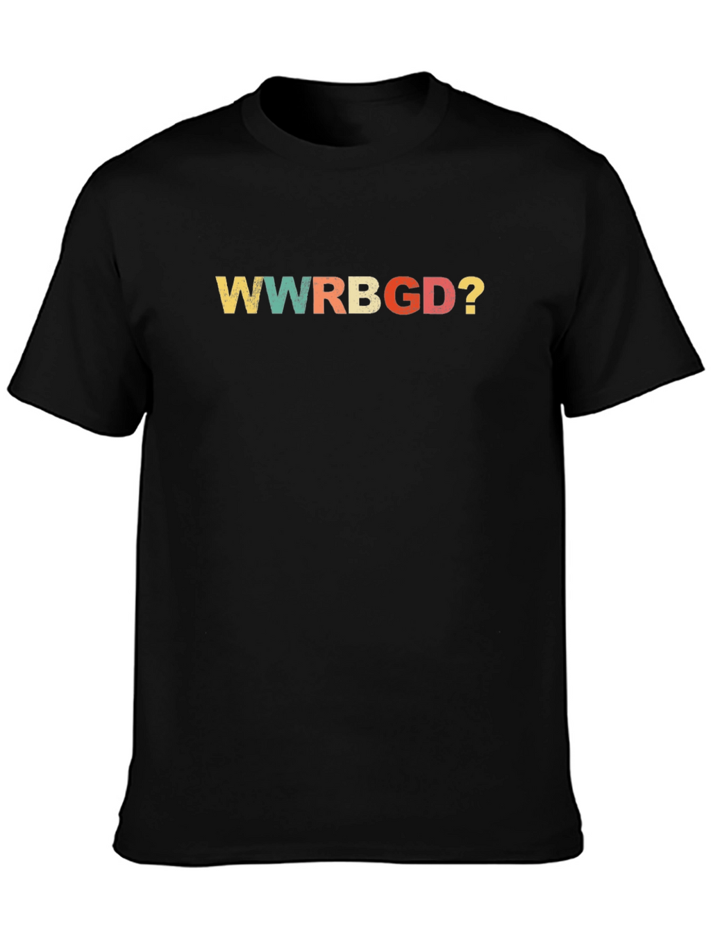 WWRBGD? Black Cotton Graphic T-Shirt