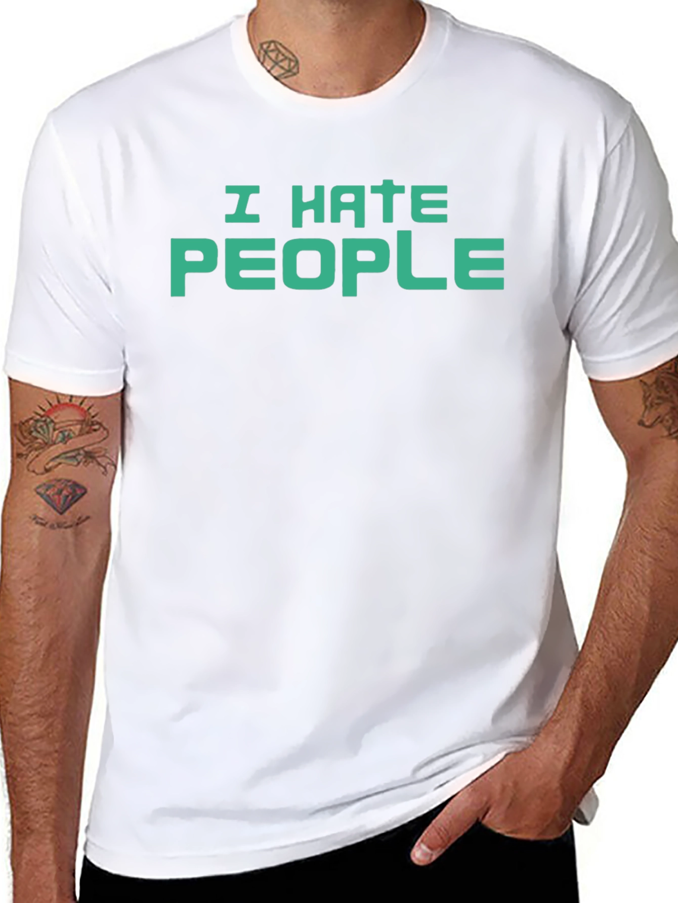 I Hate People Graphic T-Shirt - Anti-Social Tee