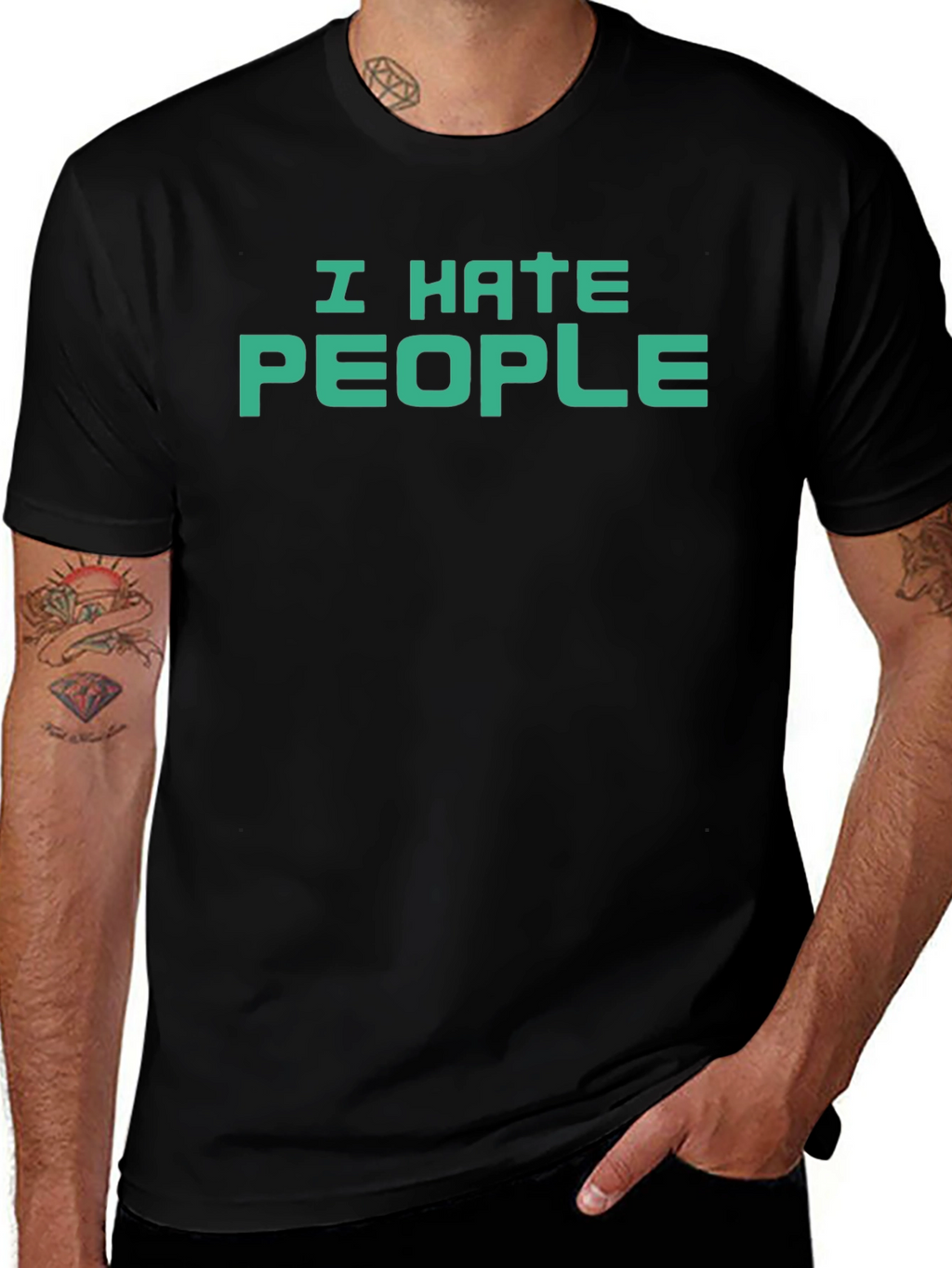 I Hate People Graphic T-Shirt - Anti-Social Tee