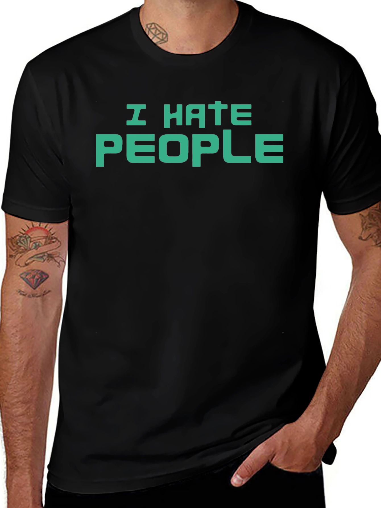 I Hate People Graphic T-Shirt - Anti-Social Tee