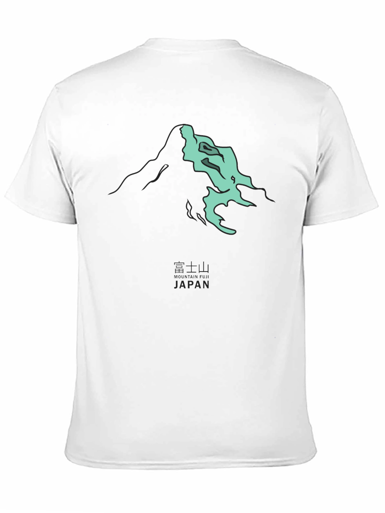 Black Mt. Fuji Japan Graphic Tee