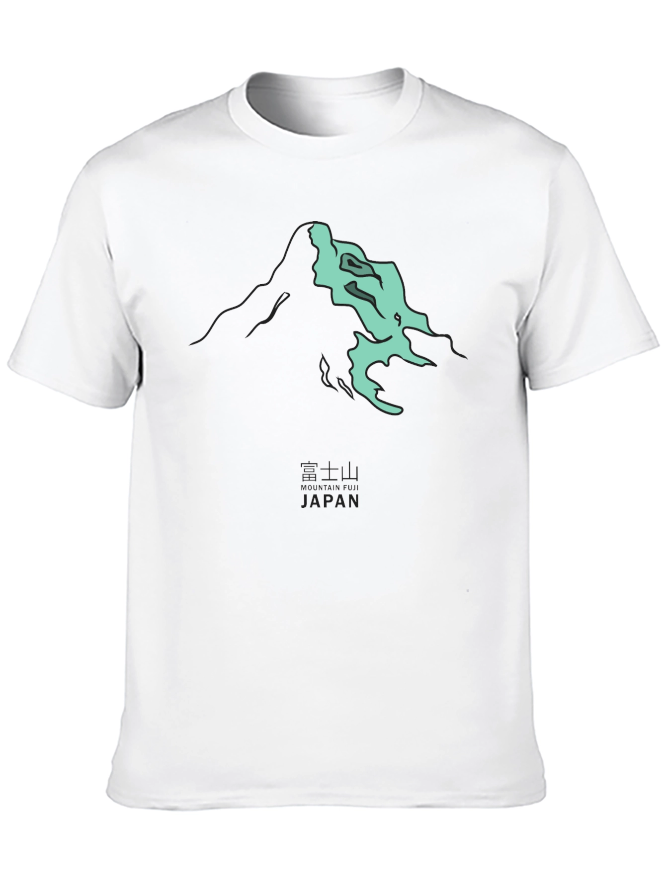 Black Mt. Fuji Japan Graphic Tee