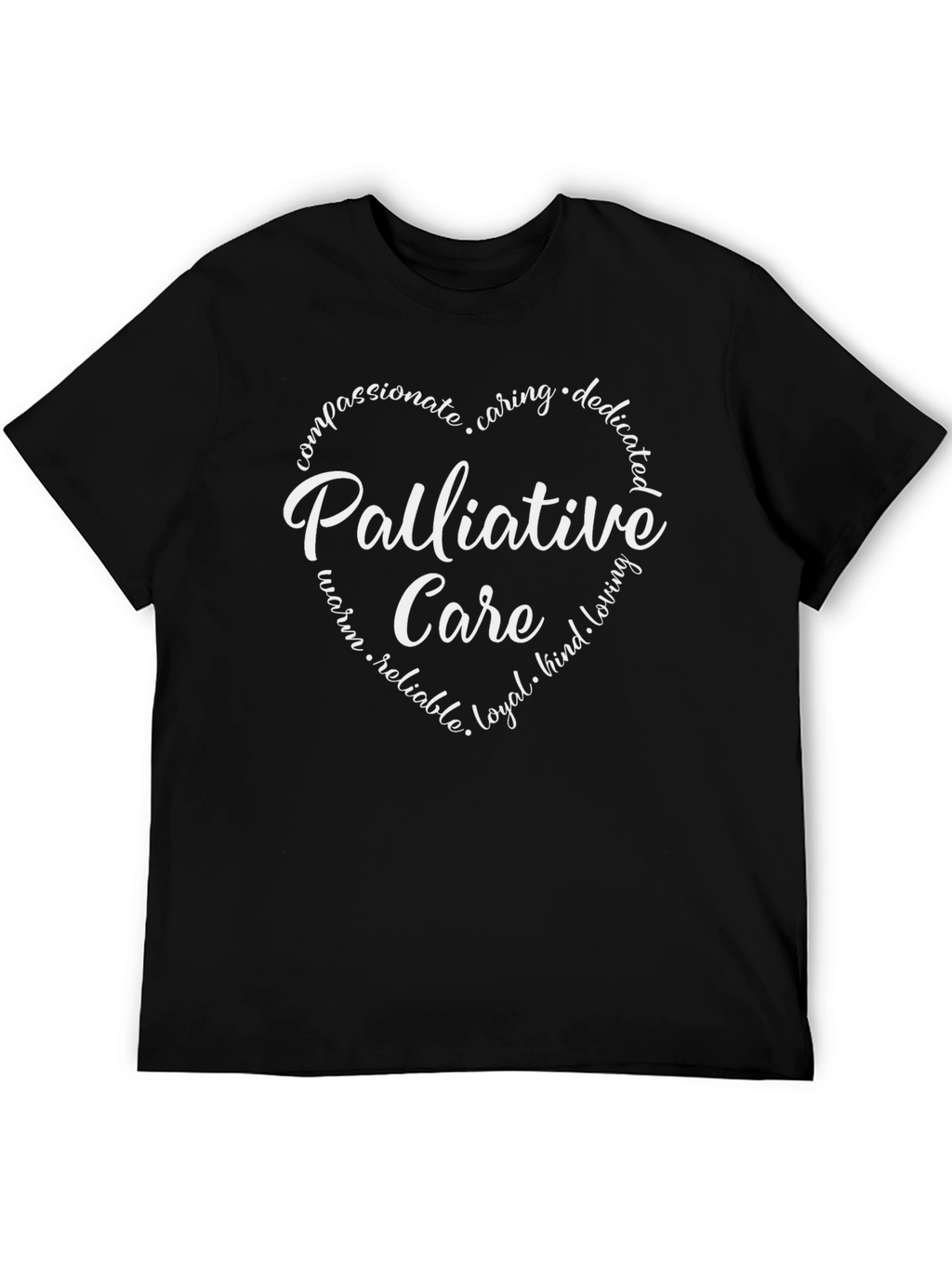 Palliative Care Heart Graphic Tee - Black