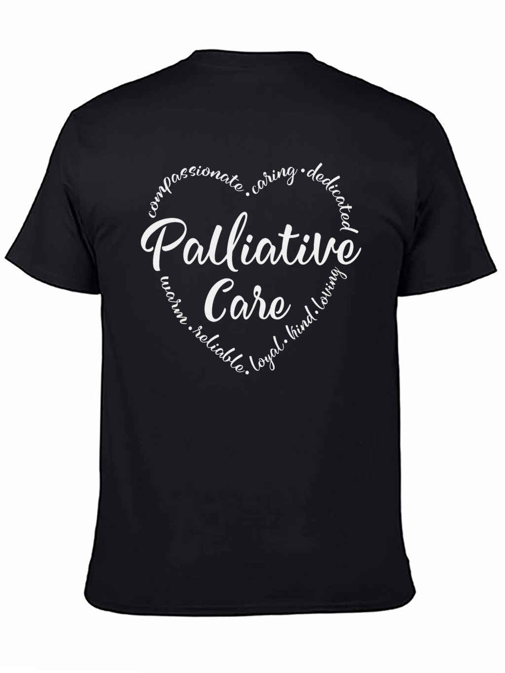 Palliative Care Heart Graphic Tee - Black