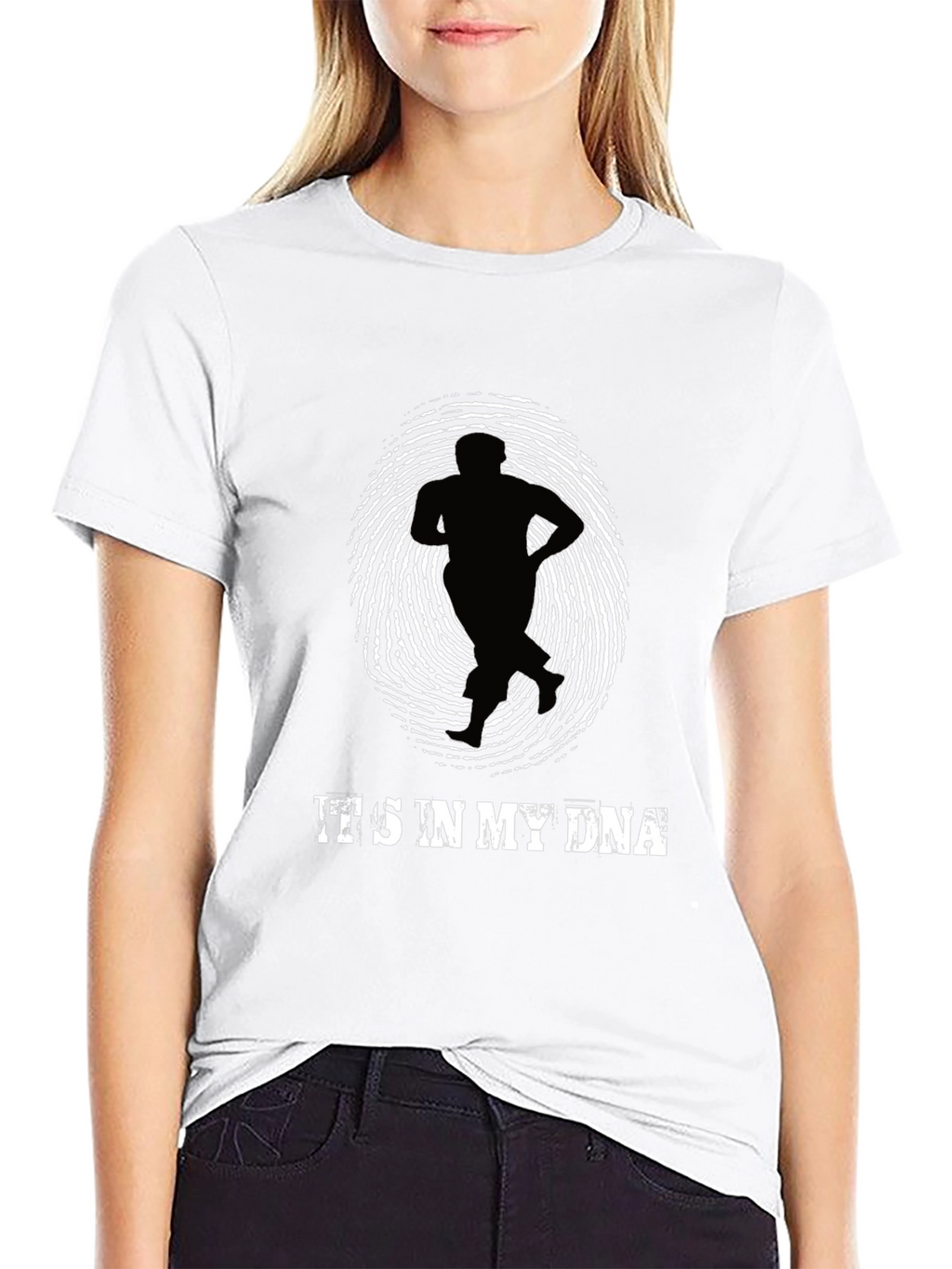 Its In My DNA Runner T-Shirt - Black