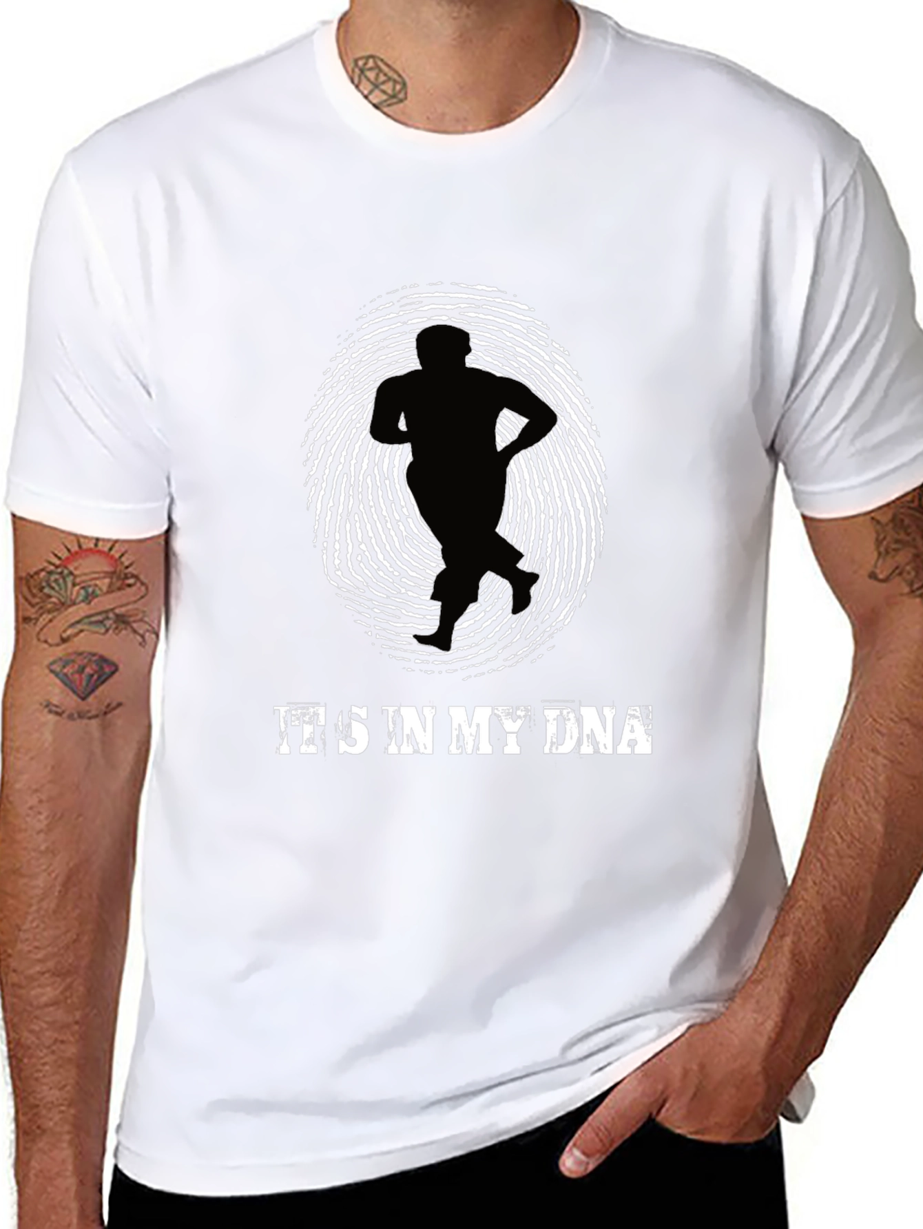 Its In My DNA Runner T-Shirt - Black