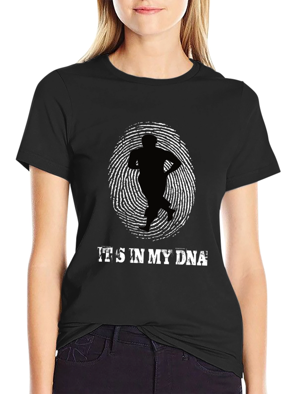 Its In My DNA Runner T-Shirt - Black