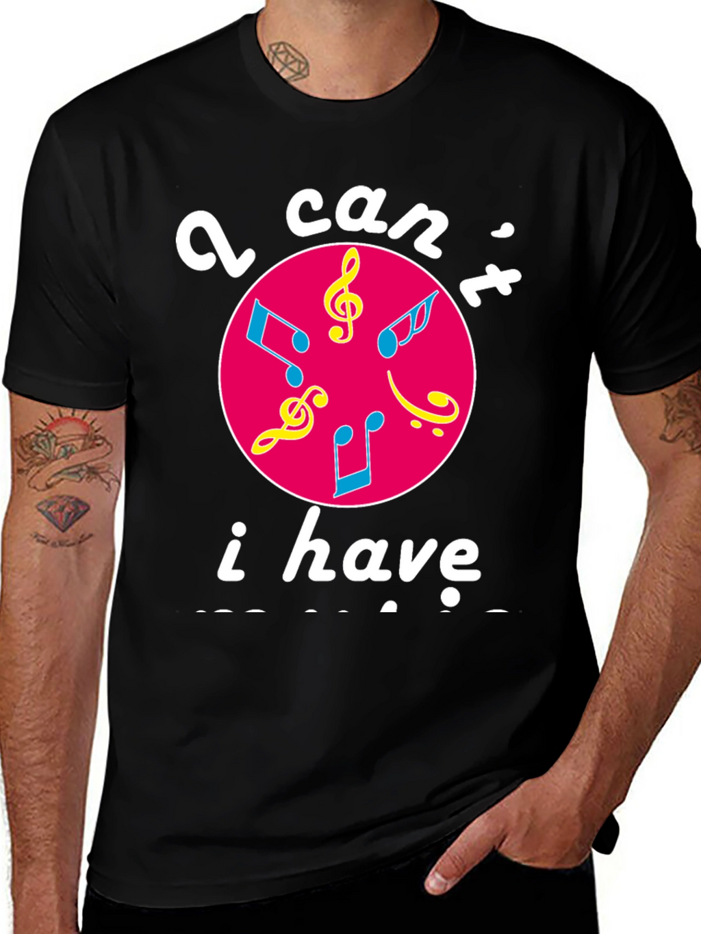 Musical Graphic T-Shirt - I Cant I Have Practice