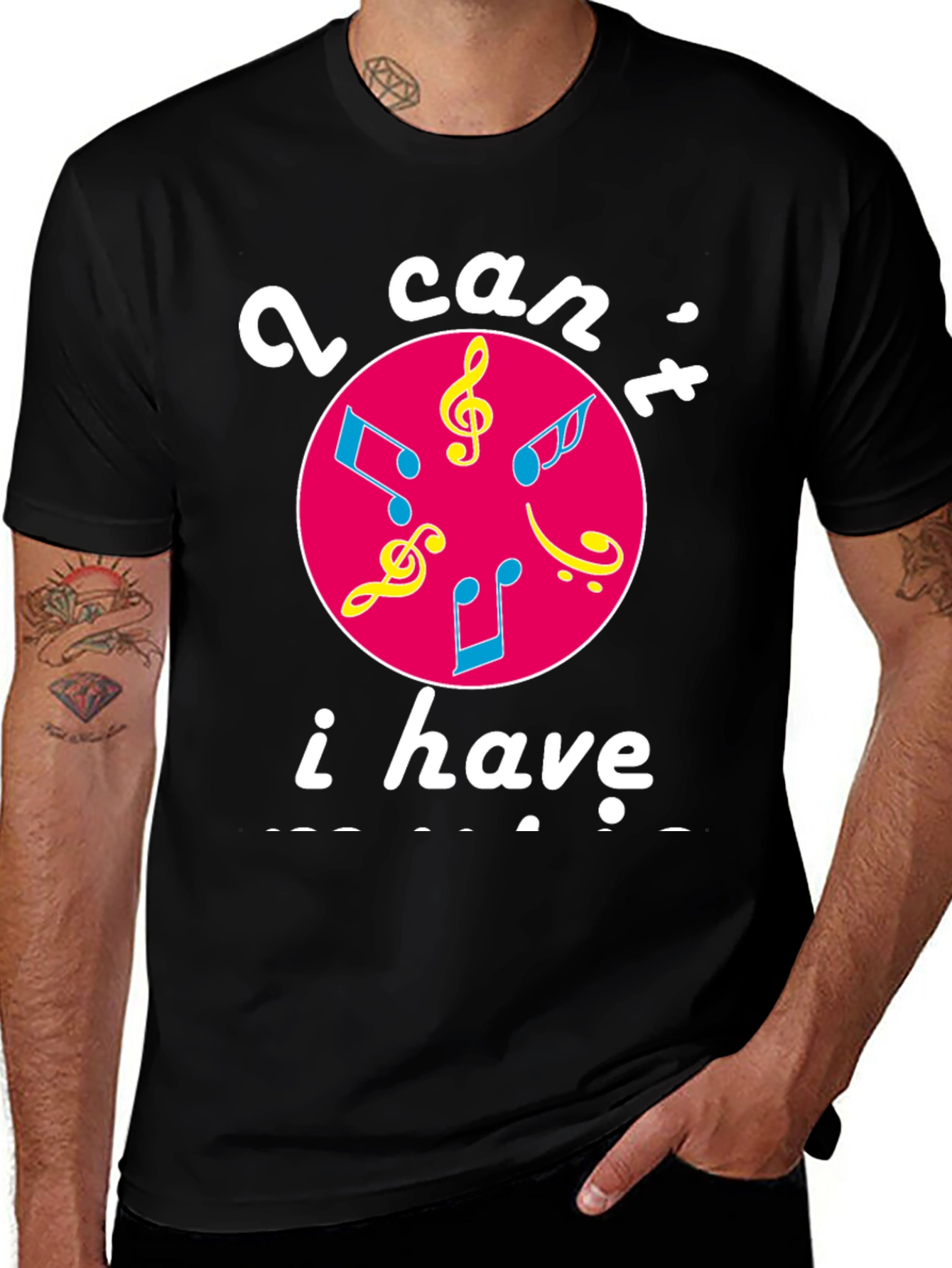 Musical Graphic T-Shirt - I Cant I Have Practice