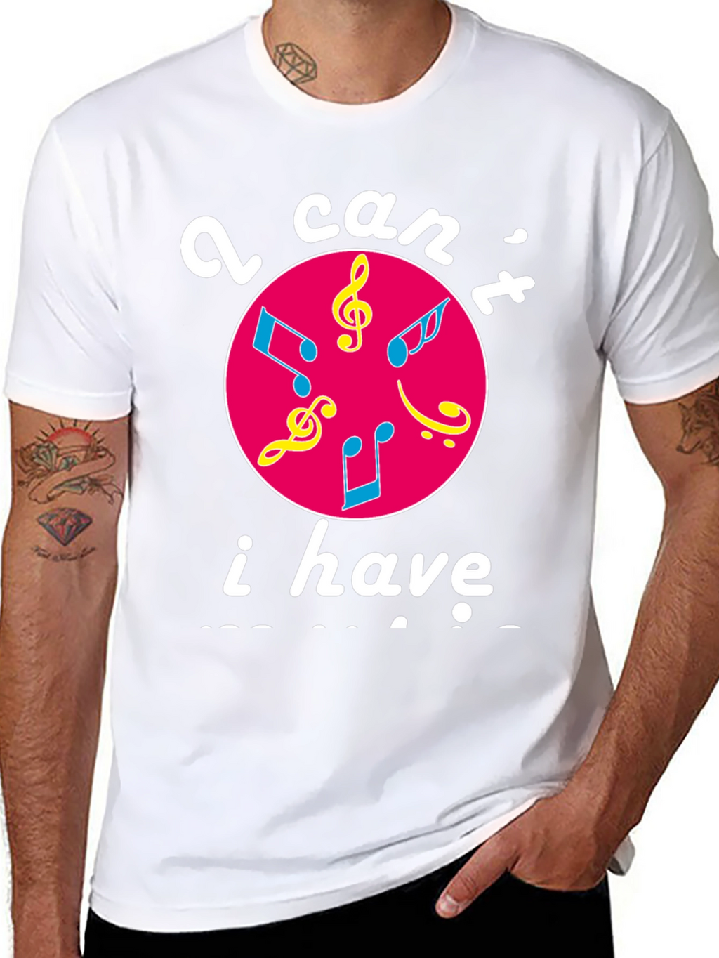 Musical Graphic T-Shirt - I Cant I Have Practice