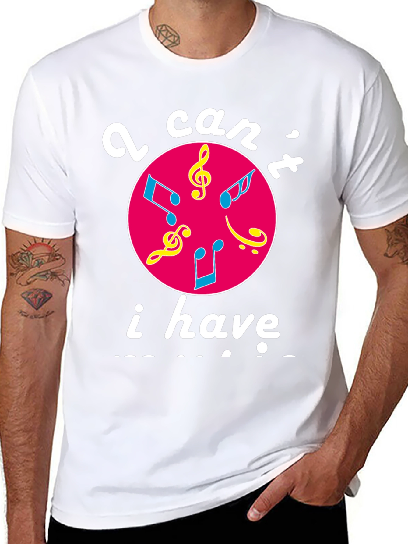 Musical Graphic T-Shirt - I Cant I Have Practice