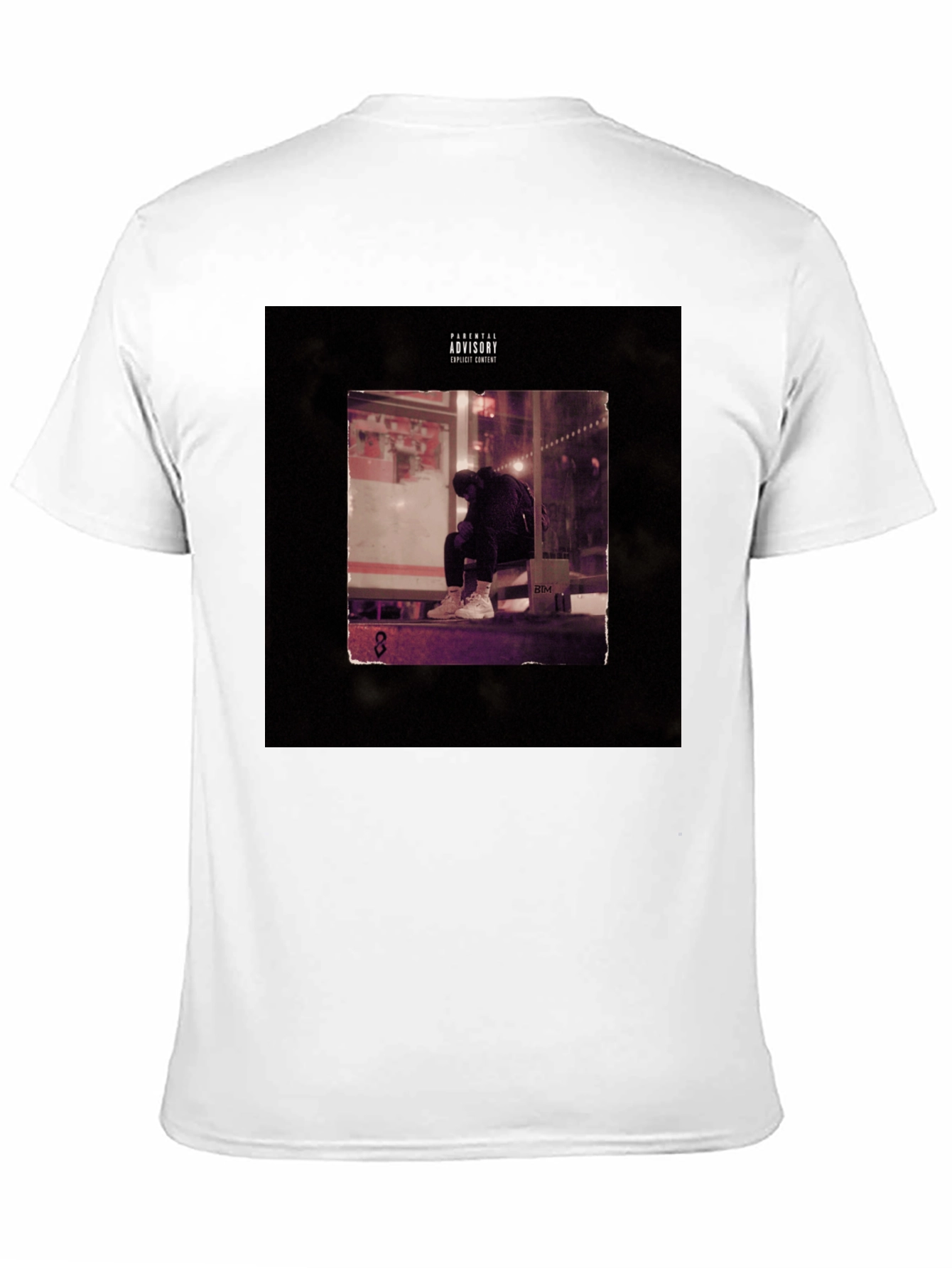 Black Graphic Tee - Parental Advisory Album Cover