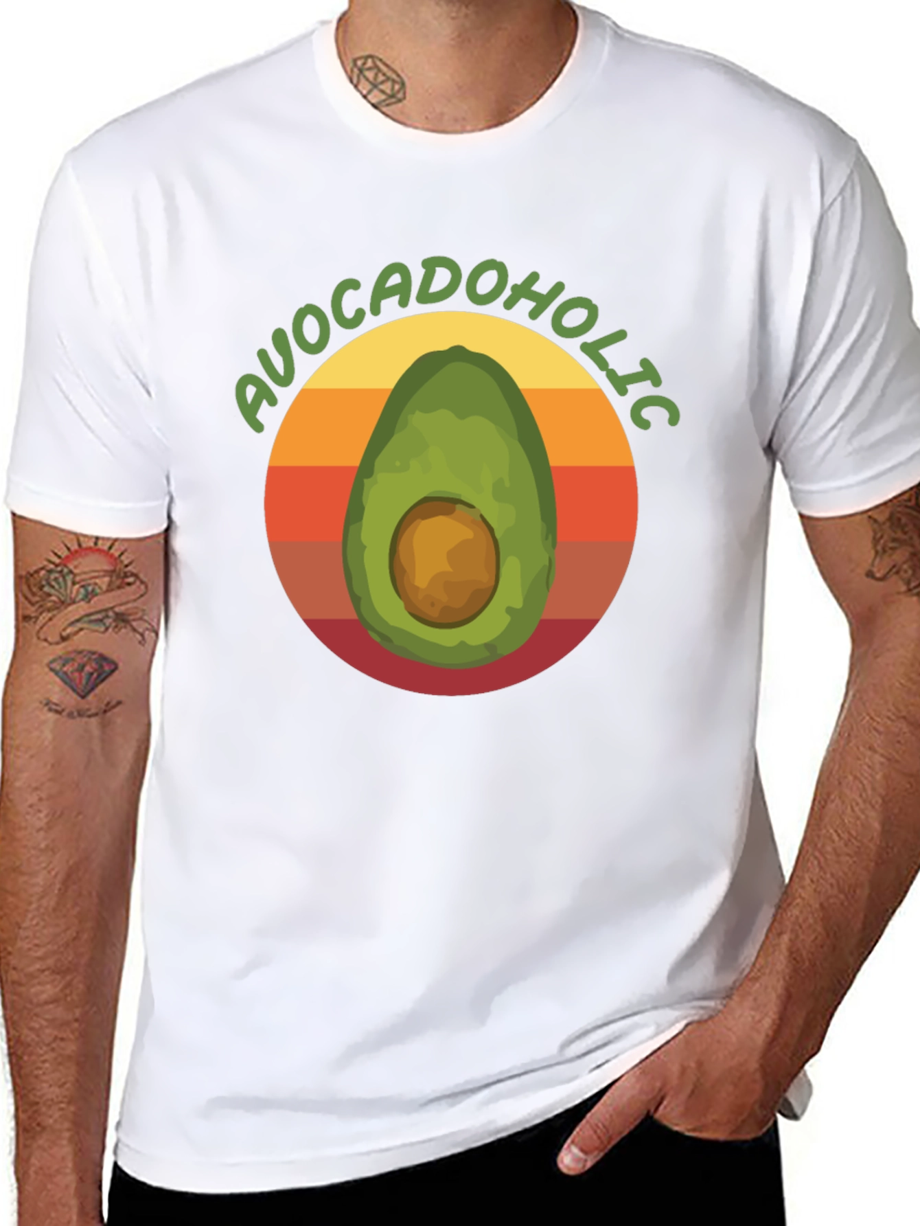 Avocadolohic Graphic Tee - Black Unisex T-Shirt