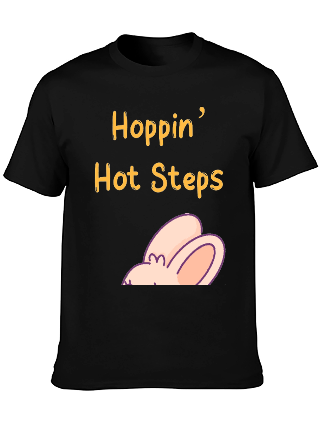 Hoppin Hot Steps Easter T-Shirt - Funny Rabbit Tee