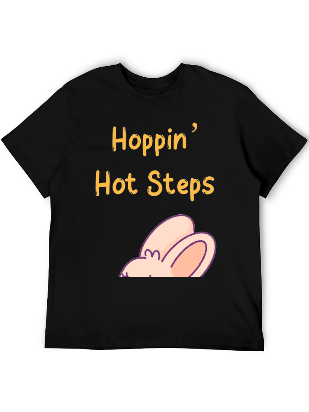 Hoppin Hot Steps Easter T-Shirt - Funny Rabbit Tee