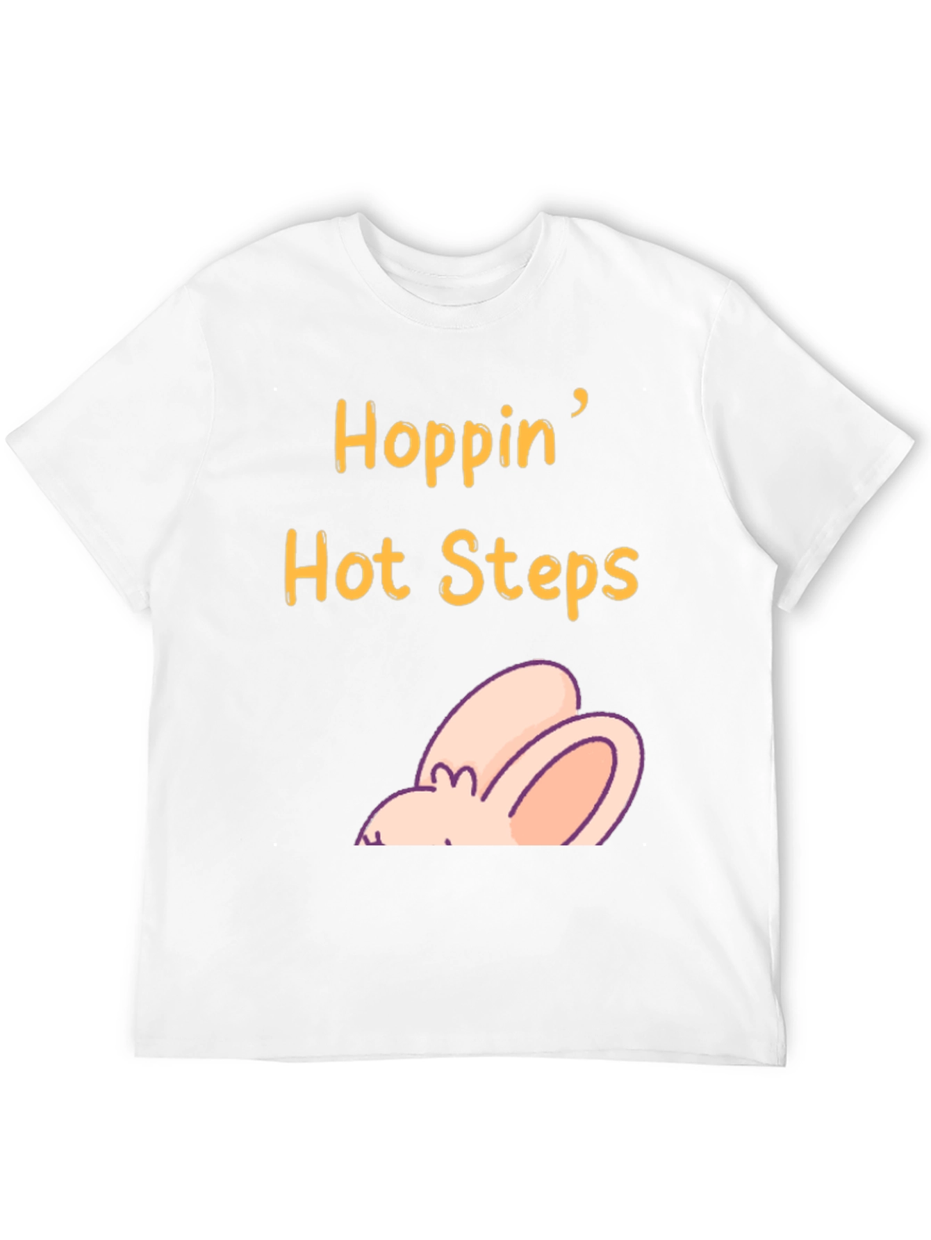 Hoppin Hot Steps Easter T-Shirt - Funny Rabbit Tee