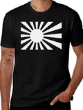 Rising Sun Graphic Tee - Black Cotton Blend