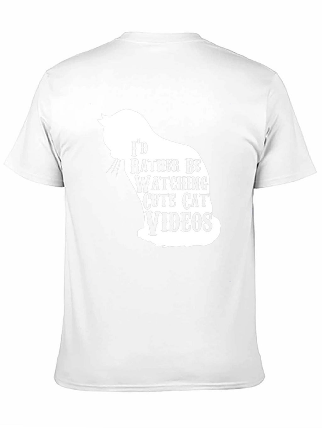 Cute Cat Videos Graphic T-Shirt - Black