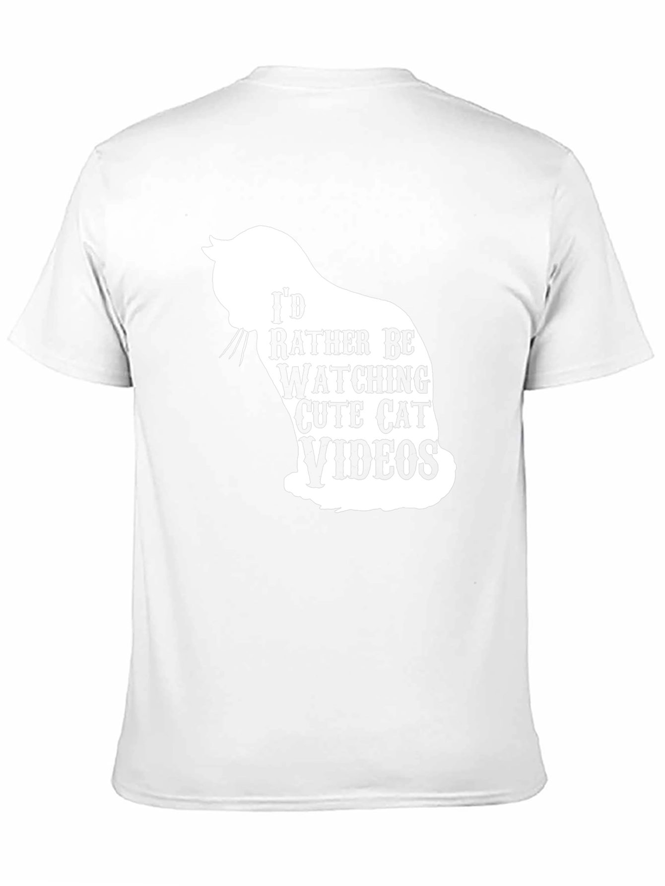 Cute Cat Videos Graphic T-Shirt - Black