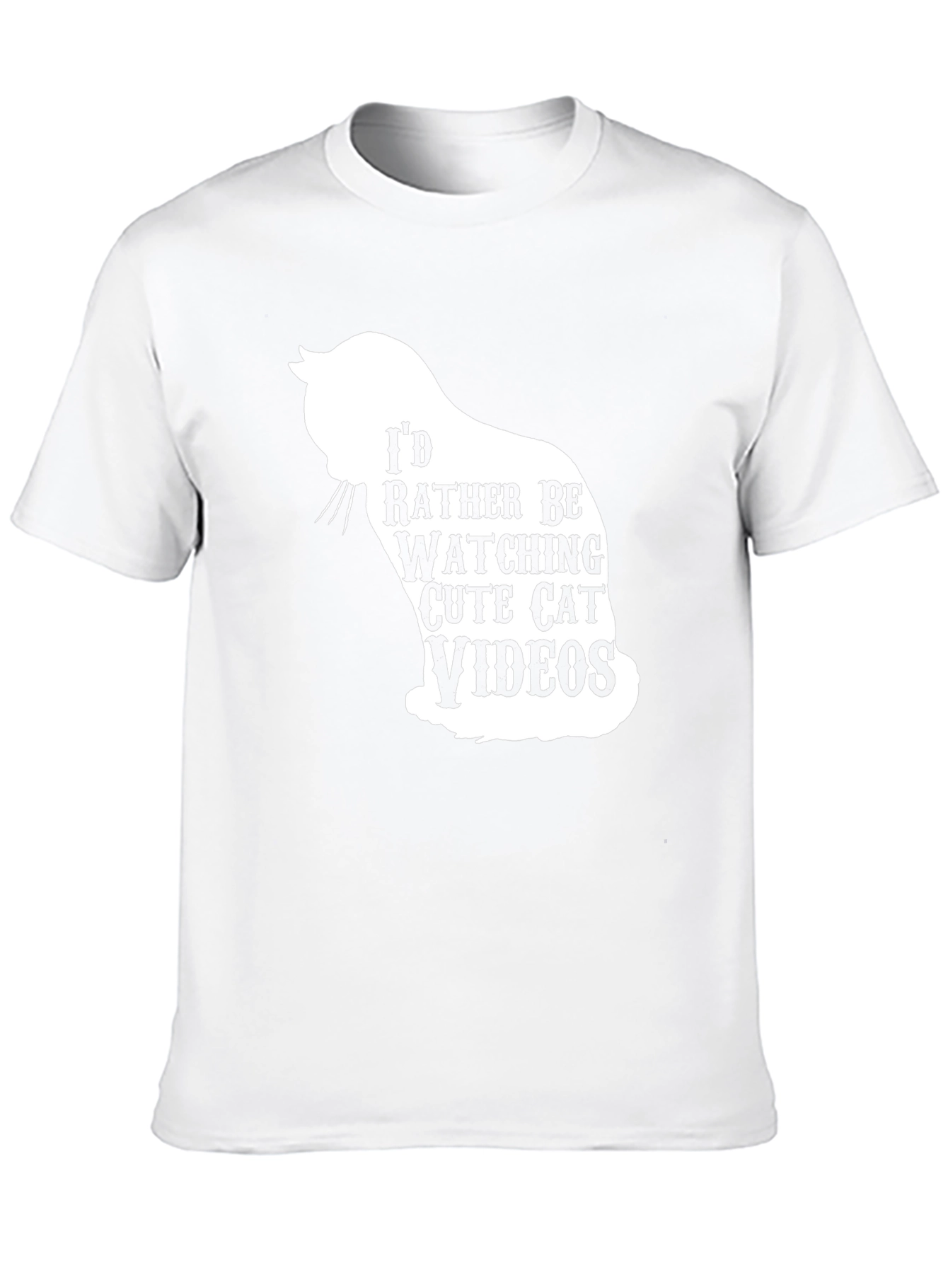 Cute Cat Videos Graphic T-Shirt - Black