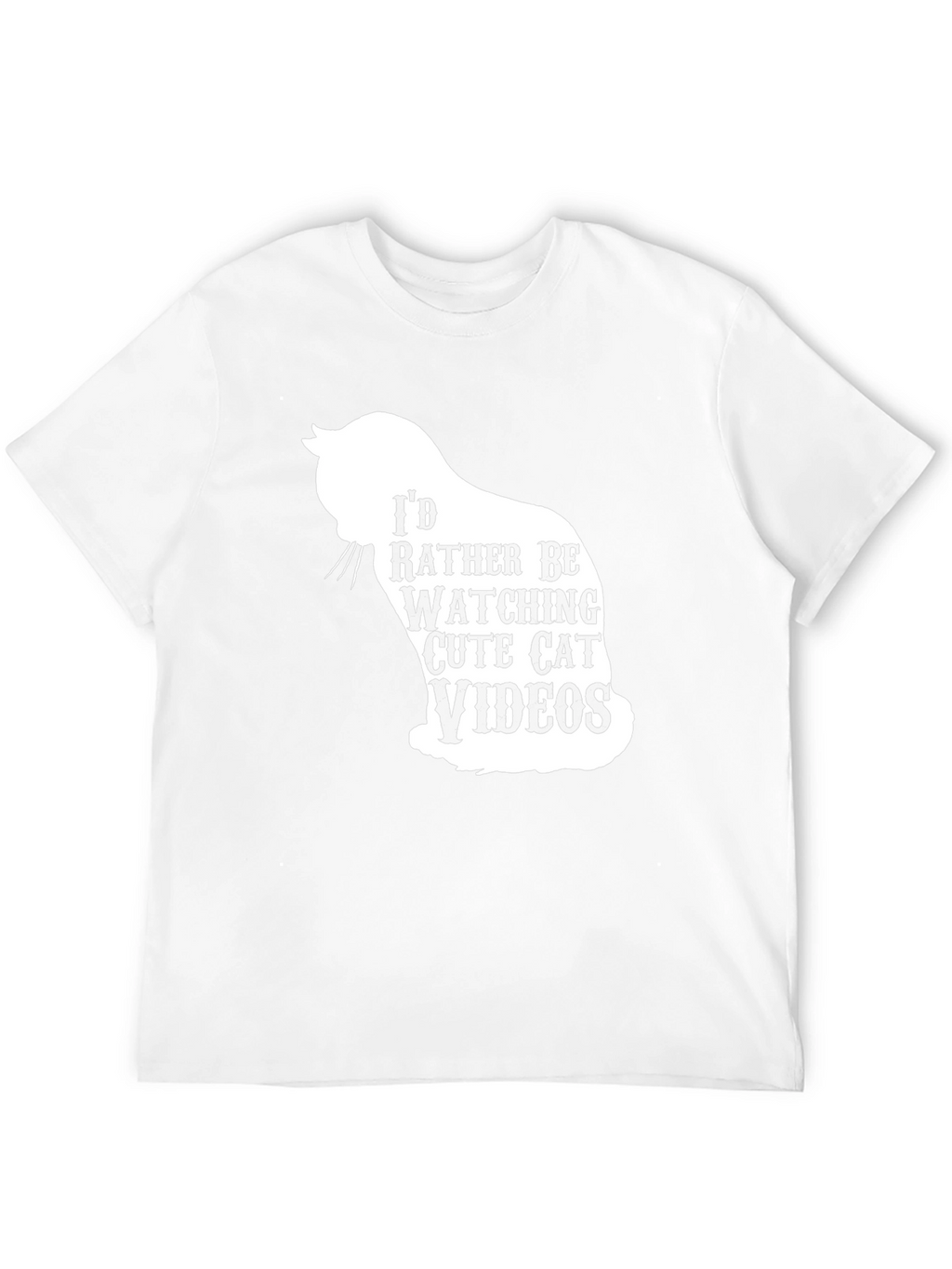 Cute Cat Videos Graphic T-Shirt - Black